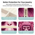 thumbnail image 3 of Pink Monkey Travel Portable Square Display Case: Earring and Necklace Organizer - Ideal for Girls and Women, 3 of 6