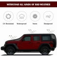 thumbnail image 7 of Waterproof Car Cover for Jeep Wrangler 4 Door 2006-2025 JK JL Outdoor Waterproof Sun Rain Snow Hail Protection with Driver Door Zipper, 7 of 7