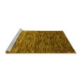 thumbnail image 2 of Ahgly Company Machine Washable Indoor Square Oriental Yellow Modern Area Rugs, 3' Square, 2 of 4