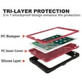 thumbnail image 3 of iPad Air 2 Shockproof Case, iPad Pro 9.7 Case, Dteck Heavy Duty Rugged 3 Layer Full Body Protection Case Kickstand with Shoulder Strap, Hand Strap, Black/Rose, 3 of 7