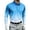 Sky Blue, variant on Bovxnpu Mens Long Sleeve Shirts Button Tee Dress Golf Shirt Gradient Button Down Shirt Casual Collared Tops