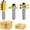 1/2" Shank, variant on 1/2-Inch Shank Tongue and Groove Router Bits Set & Reversible Finger Joint Router Bit, 3 Router Bit Set, Woodworking Chisel for Density Boards, Solid , MDF, Chipboard, Splints,
