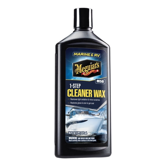 Meguiar's M50 Marine/RV One Step Cleaner Wax, M5016, 1 Bottle, 16 fl oz