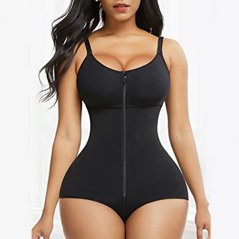 Melody Black Big Shaper Bodysuit With Zippers And Crop Top For Women Shaping,  Lifting, And Body Shaving From Shascullfites, $14.47