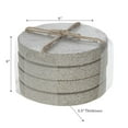 thumbnail image 3 of 4PC Terrazzo Stone Round Coaster 4X4, 3 of 5