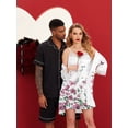 thumbnail image 5 of Avidlove Womens Nightgown and Robe Sets Satin Silk Sleeveless Nightdress with Bathrobes Knee Length Bride Sleewear, 5 of 6