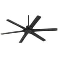thumbnail image 5 of Casa Vieja 60" X-Force Modern Indoor Outdoor Ceiling Fan 6 Blade Remote Control Matte Black Finish Bedroom Patio Damp Rated, 5 of 7