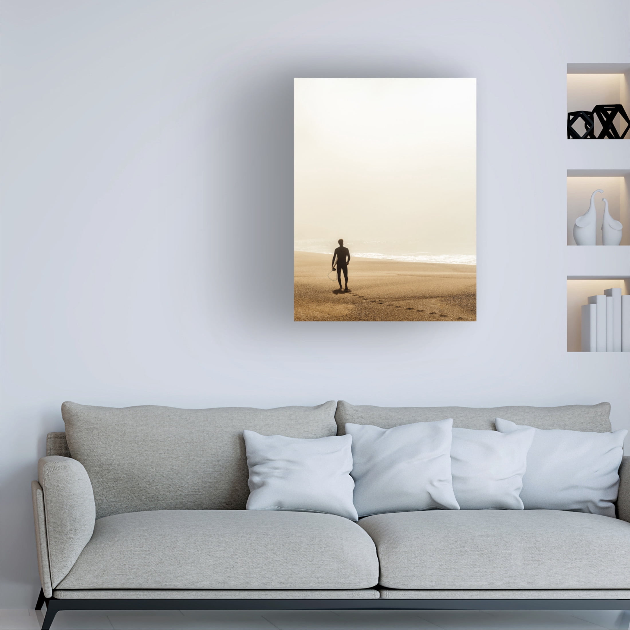 Trademark Fine Art Dieter Reichelt Looking For The Surf Canvas Wall Art