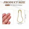 thumbnail image 2 of Safety Pins, 500Pcs Metal Bulb Safety Pins for Sewing, Golden, 2 of 6