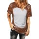 thumbnail image 1 of Tops estampados de manga corta de ocio con cuello redondo de verano a la moda para mujer Fridja ghk5101, 1 of 5