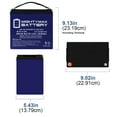 thumbnail image 2 of 12V 55AH GEL Battery Replacement for Eagle Picher CFR-12V55, 2 of 6
