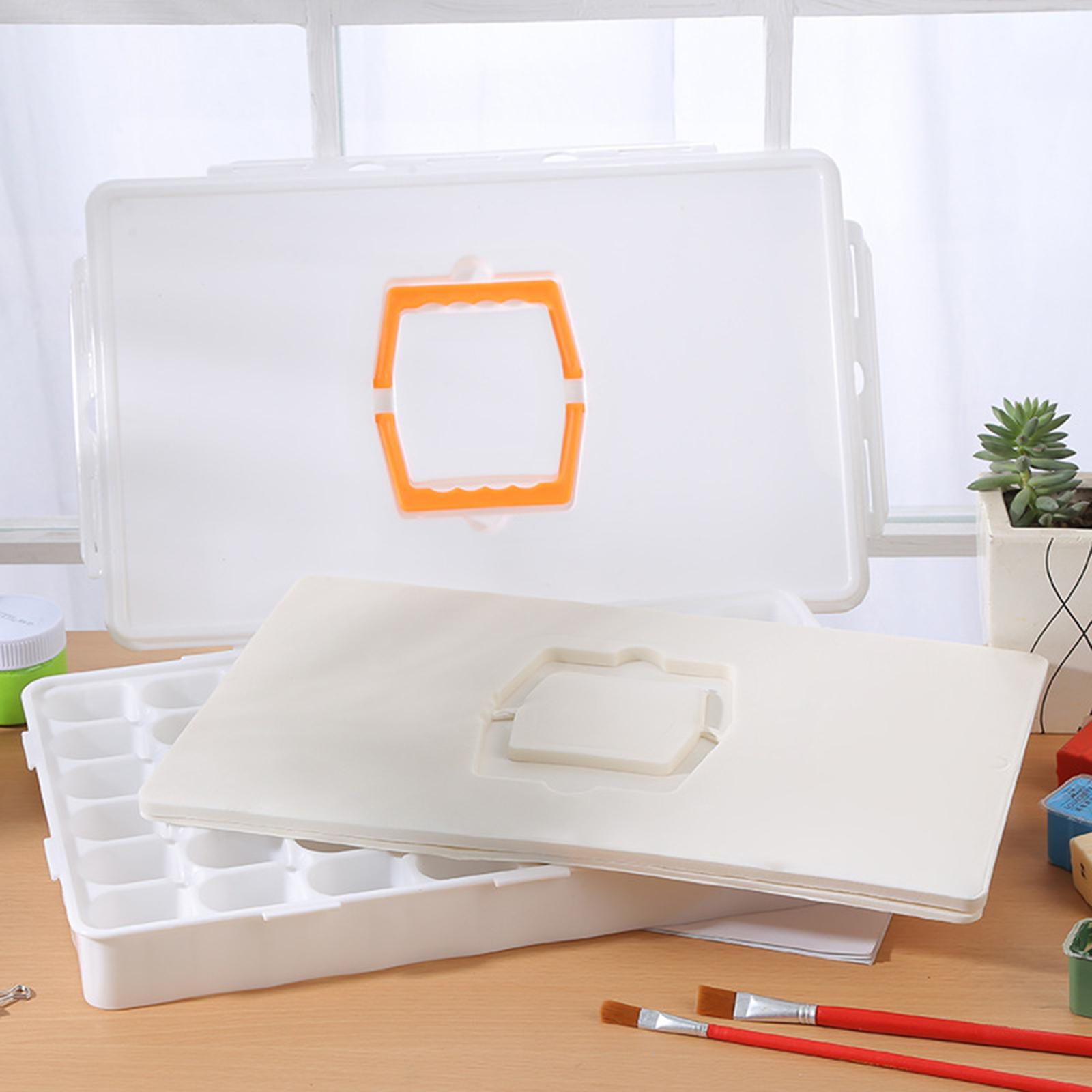 FVDPWYE Paint Palette Empty Palette Multifunctional with Handle Watercolor Painting Tray 43cmx26cmx5.5cm