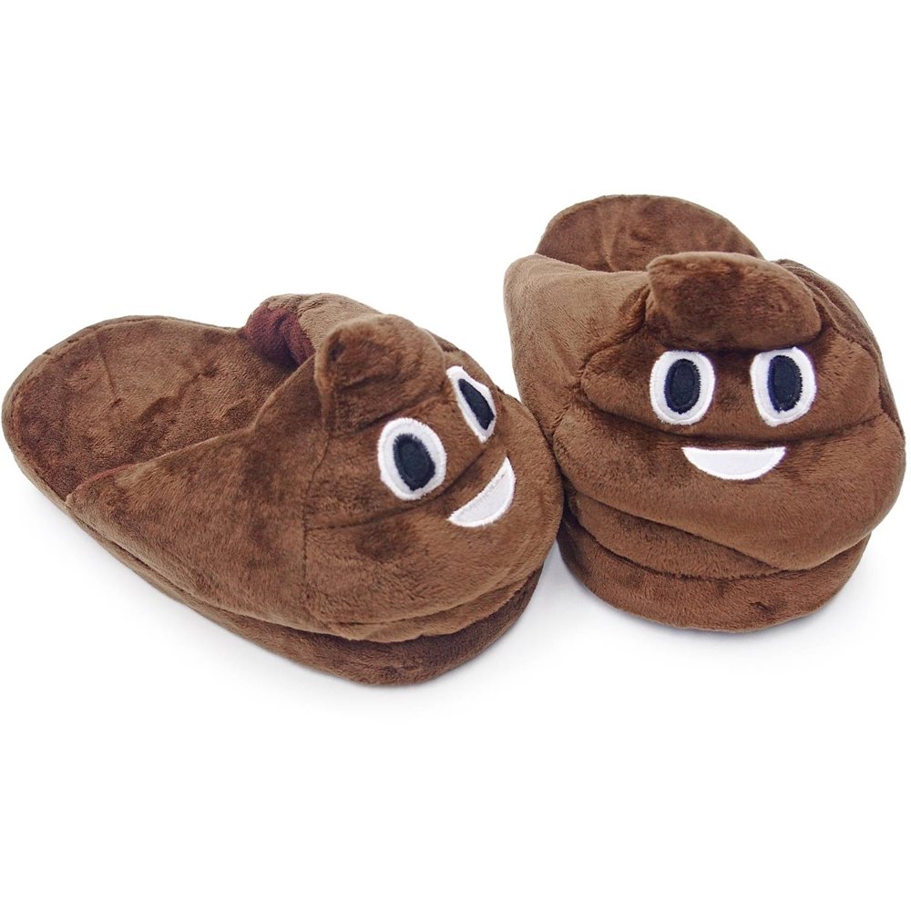 Generic Kids Emoji Poop Slipper, Medium Size 23