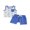 Blue, variant on BemeyourBBs Toddler Boys Summer Clothes 2 Pieces Outfits Sailboat Tree Dinosaur Print Tank Top with Elastic Waist Shorts Set Toddler Boys Summer Beach Outfit