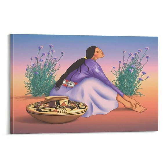 R.C. Gorman Women Wall Art Prints Canvas Poster Canvas Wall Art Prints Poster Gifts Photo Picture Painting Posters Room Decor Home Decorative 24x36inch(60x90cm)