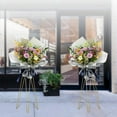 thumbnail image 2 of Miumaeov 2Pcs 3.4ft Flower Display Stand Wedding Opening Ceremony Party Decor Flower Holder Rack Gold, 2 of 18