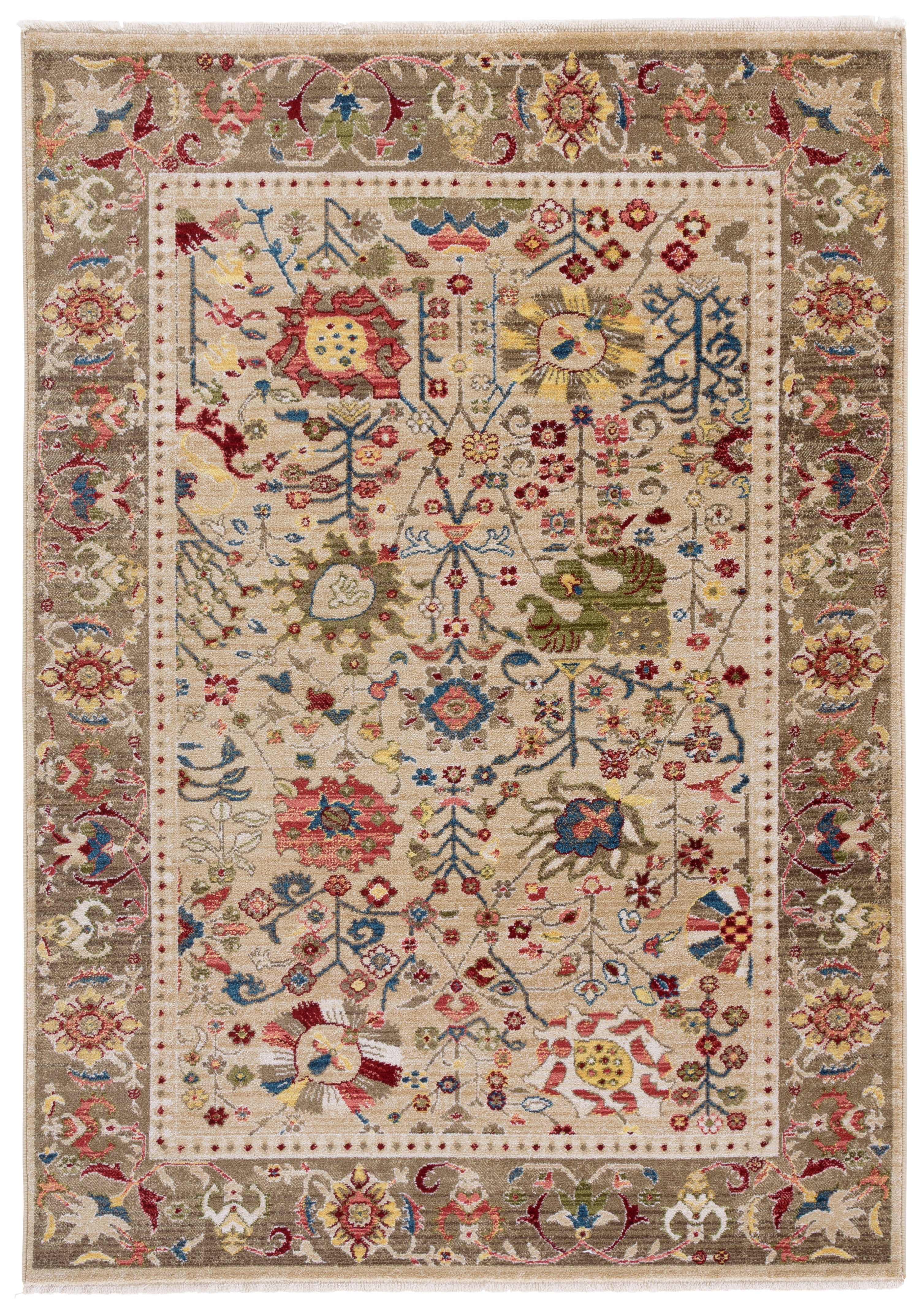 Safavieh Kashan Vaska Oriental Area Rug, Beige/Taupe, 6' x 8'