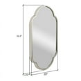 thumbnail image 6 of Elise Silver Metal Arched Oval Modern Wall Mirror, 6 of 6
