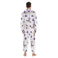thumbnail image 4 of FORMRS Onesies Pajama for Adults Unisex Hoodie Winter Jumpsuit One Piece Sleepwear, Sizes S-2XL, Purple Halloween Gooses, 4 of 7
