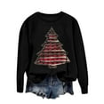 thumbnail image 5 of Enjoytime Fall Sweatshirts for Women Christmas Tree Printed Round Neck Long Sleeve Tops Xmas Holiday Casual Winter Pullover Sweatshirt, 5 of 5