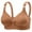 Brown, variant on Everyday Bras For Women No Underwire Wireless Support Bra Breathable Chest Shaping Everyday Bra