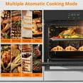 thumbnail image 2 of HELLONE 24" Single Wall Oven, Built-in Electric Ovens with 11 Cooking Modes, 3000W, 240V, 2.5 CF Convection Built-in Oven, Stainless Steel, Touch Control, Timer, Safety Lock, 2 of 7