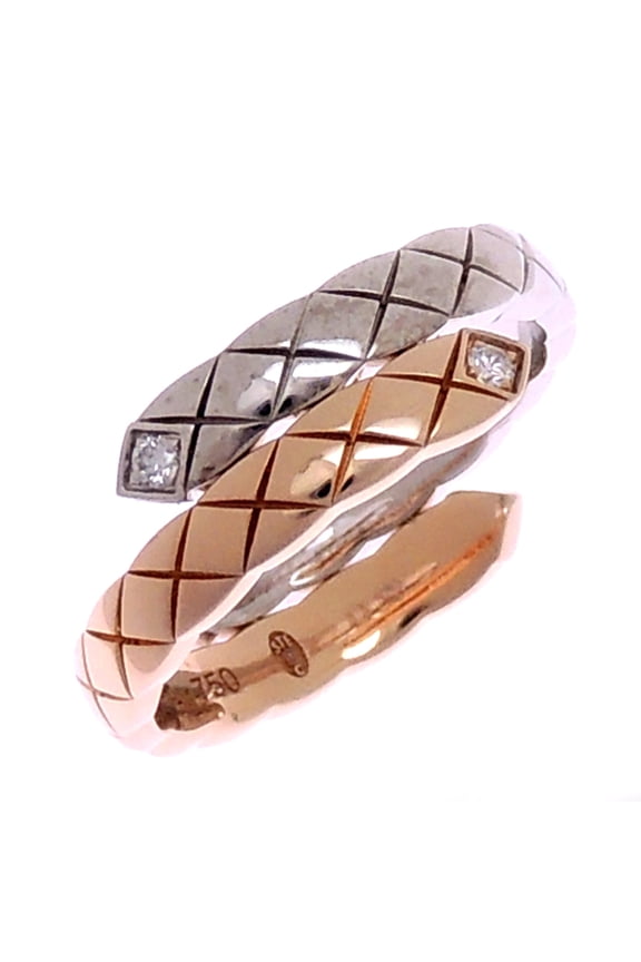 Pre-Owned Chanel #51 Coco Crush Women's Ring J11971 750 Pink Gold