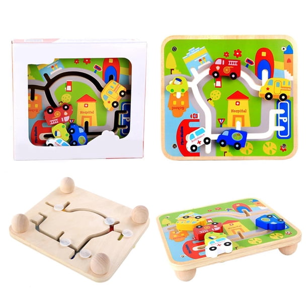 Juguete De Combinación De Tráfico De Madera Vehículos Reconocimiento De Color Juguete Educativo Preescolar Con 5 Bloques De Vehículos Para Niños De 0 A 3 Años Niños De Jardín De Infantes Scienceny FN002792-00