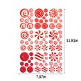 thumbnail image 3 of Christmas Decoration Sticker Christmas Window Cling Glass Sticker Santa Reindeer Snow Flower Pattern 9 Pc, 3 of 6