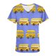 thumbnail image 4 of Fiudx Camisas para Mujer Blusa de Lactancia con Bolsillos y Manga Corta con Cuello En V y Estampado En Barbacoa para Mujer, 4 of 5