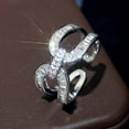thumbnail image 4 of APIPEE Classic Party Wedding Gift for Wife For Her Lightweight Dazzling AAA Zircon CZ Ring Thoughtful Surprise Gift Box Included, 4 of 7