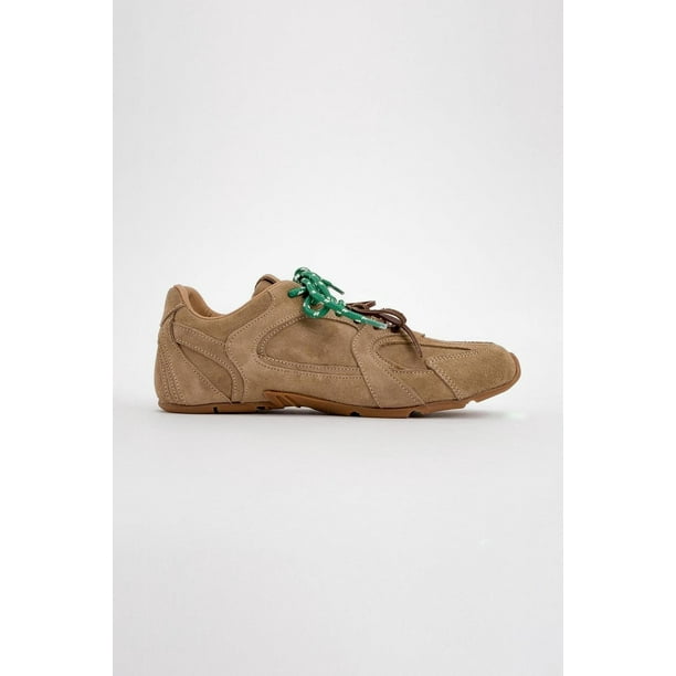 Selena - Tenis de ante beige oscuro beige 24.5 CM