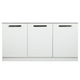 thumbnail image 4 of Saint Birch Alaska Wood 3 Door Credenza File Cabinet in White, 4 of 7