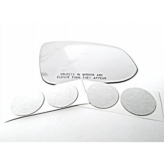 Right Pass Convex Mirror Glass Lens w/Adhesive For 13-19 Rav4, 14-19 Highlander