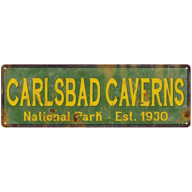 Carlsbad Caverns National Park Rustic Metal 8x24 Sign ...
