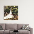 thumbnail image 2 of Chutes d'Eau Aquarelle - Toile 36"x36 Pouces - Impression sur Demande, 2 of 5