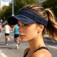 thumbnail image 4 of Extended Mesh Sun Visor for Men Women, Adjustable Outdoor Sports Visor Hat, Breathable Lightweight Cap, Ideal Accessory for Cycling, Jogging, Beach, Golf and Outdoor Fitness Activities, 4 of 4