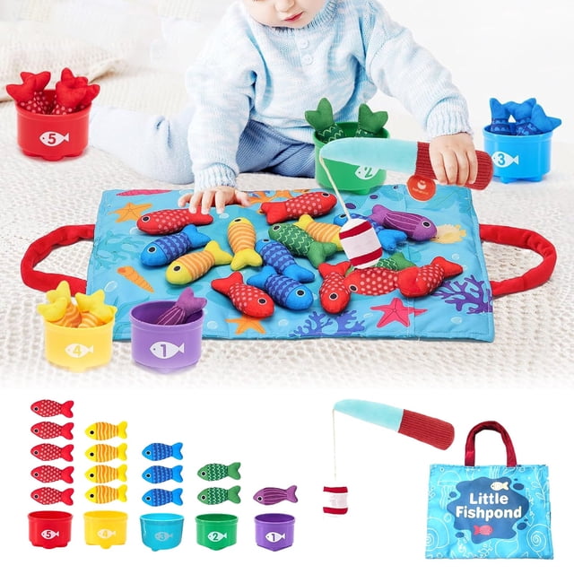Toddler Learning Toy Set Montessori Educational Game for Number Counting Shape Recognition Color Sorting Early Childhood Development