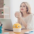 thumbnail image 5 of XKHAZA Cute Desktop Trash Can Wastebasket, Mini Countertop Garbage Can with Lid, Small Plastic Storage Bin for Home Kitchen Dressing Office Kids Bedroom, 5 of 6