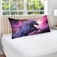 thumbnail image 5 of Coolnut Starry Unicorn Plush Pillow Case, Zippered Bed Pillow Pillowcases, Super Soft and Cozy Pillowcase Covers for Sleep Decor Giftsation - Standard Size 20x26in, 5 of 7