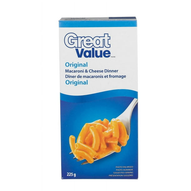 Dîner de macaroni et fromage Original de Great Value 225 g