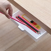 Amzcrzy Home and Kitchen, Storage Trunks, Under Desk Drawer Self Adhesive Under Desk Organizer Office Under Desk Drawer Organizer Home Stationery Organizer Under desk stationery drawer