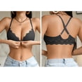 thumbnail image 6 of OVAFBAU Bras for Women Supportive Seamless Push Up Bra T-Shirt Bra Underwire Bra Front Closure Push Up Lace Racerback Women Underwears, 6 of 6