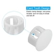 thumbnail image 4 of Tapones de agujero de plástico Uxcell, tipo de embellecedor, tapa de agujero redonda, encaje a presión en tubo de agujero blanco 14 mm, 4 of 7