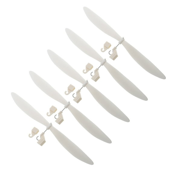 FELTECHELECTR Airplane Propeller White ABS Wide Compatibility 5Pcs