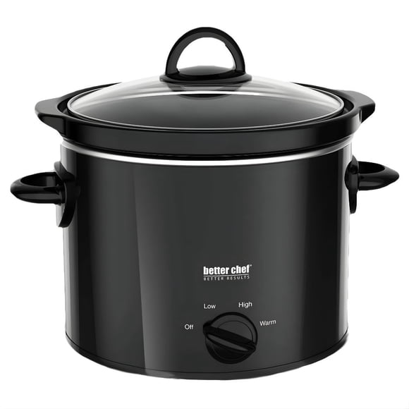 Olla de Cocción Lenta Better Chef con Recipiente de Cerámica Extraíble 3 Qt