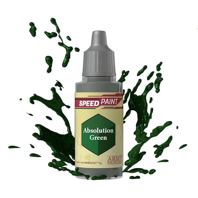The Army Painter Speedpaint Acrylic Paint,18 ml, for Fantasy Tabletop Miniatures Like Warhammer 40k Figures and DnD Miniatures,Absolution Green