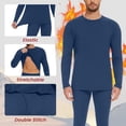thumbnail image 3 of DAKIMOE Thermal Underwear for Men Long Johns with Fleece Lined, Base Layer Men Cold Weather Top Bottom, 3 of 9
