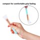thumbnail image 4 of 4pcs White Rod Powder Rod Soft Bristle Mask Brush Silicone Brush Mask W0A5, 4 of 7