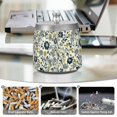 thumbnail image 6 of Yayeee Ashtray with Lid for Cigarette Smokeless Stainless Steel Home Ash Holder, Light Floral, 6 of 7